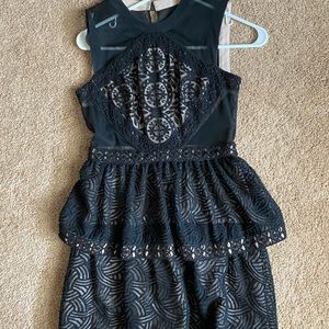 BCBG size 02 black mini dress